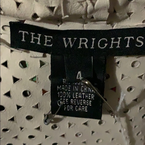 The Wrights Laser cut leather jacket - Picture 4 of 4